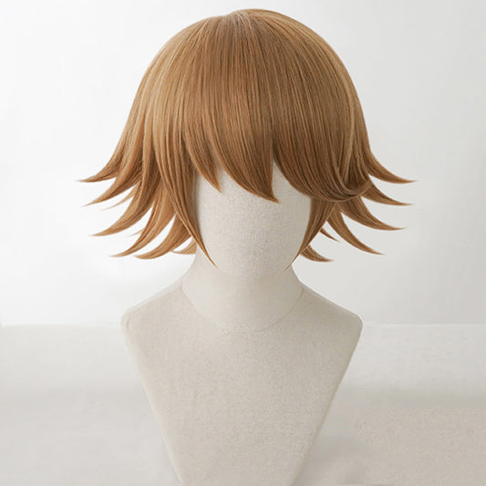 Danganronpa: Trigger Happy Havoc Chihiro Fujisaki Braune Cosplay Perücke