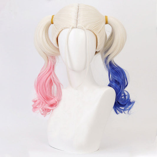 Perruque de cosplay Harley Quinn de DC Comics New Batman Suicide Squad