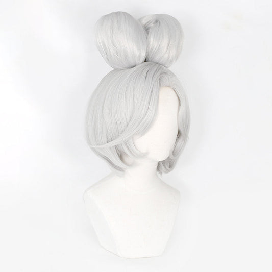 The Legend of Zelda: Tears of the Kingdom Purah Silver Cosplay Wig