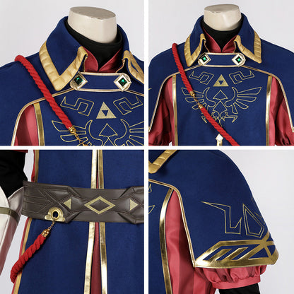 The Legend of Zelda: Tears of the Kingdom Link Königliche Garde Uniform Cosplay Kostüm