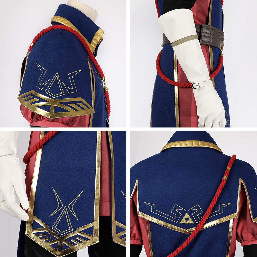The Legend of Zelda: Tears of the Kingdom Link Königliche Garde Uniform Cosplay Kostüm