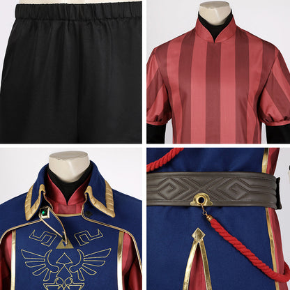 The Legend of Zelda: Tears of the Kingdom Link Königliche Garde Uniform Cosplay Kostüm