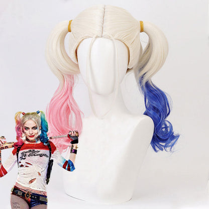 DC Comics Neuer Batman Suicide Squad Harley Quinn Cosplay-Perücke