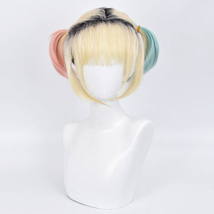 DC Birds of Prey Harley Quinn Goldene Cosplay Perücke
