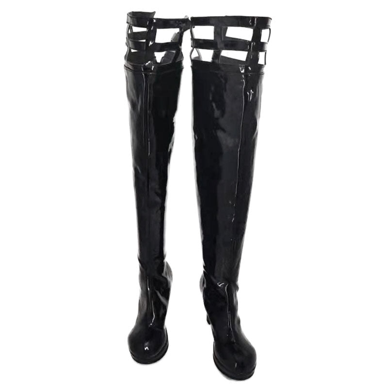 SPY×FAMILY Yor Forger Chaussures Noires Bottes de Cosplay (plus de 26 cm à talon plat)
