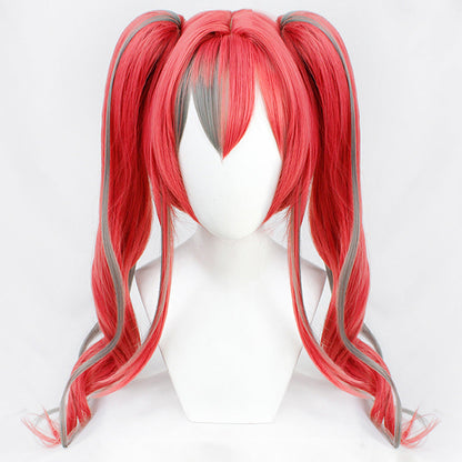 Perruque de cosplay Azur Lane Bremerton rose gris