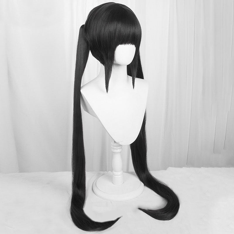 Azur Lane Noshiro Maid Perruque de Cosplay Noire