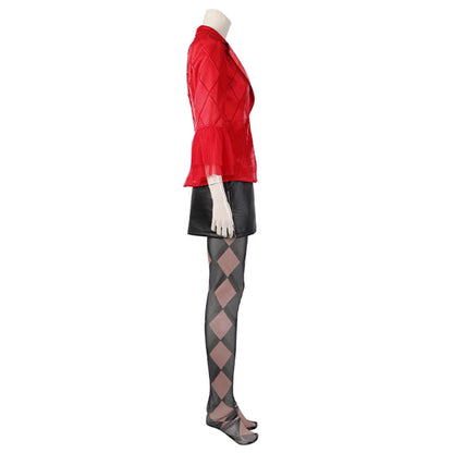 Joker: Folie à Deux Harley Quinn Veste de costume rouge et noire Cosplay