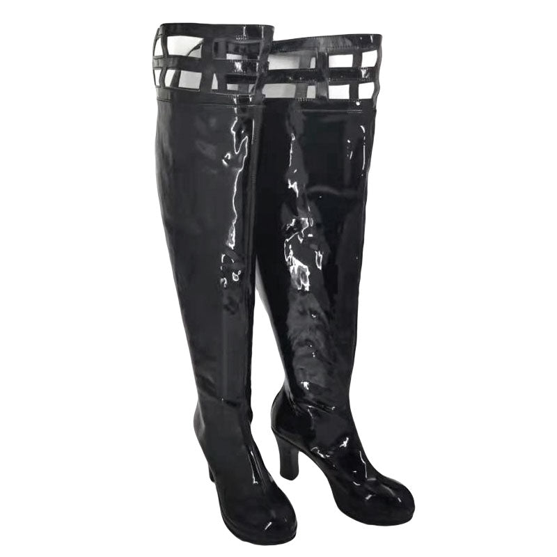 SPY×FAMILY Yor Forger Chaussures Noires Bottes de Cosplay (plus de 26 cm à talon plat)