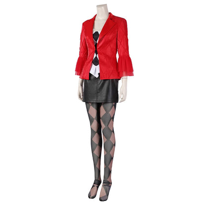 Joker: Folie à Deux Harley Quinn Veste de costume rouge et noire Cosplay