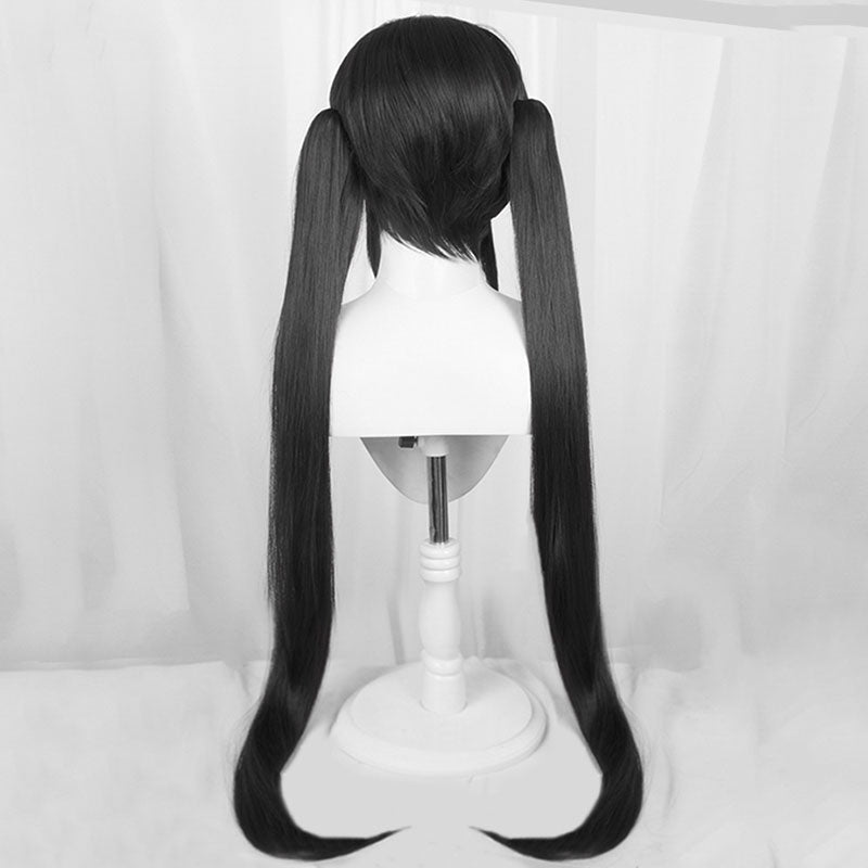 Azur Lane Noshiro Maid Perruque de Cosplay Noire
