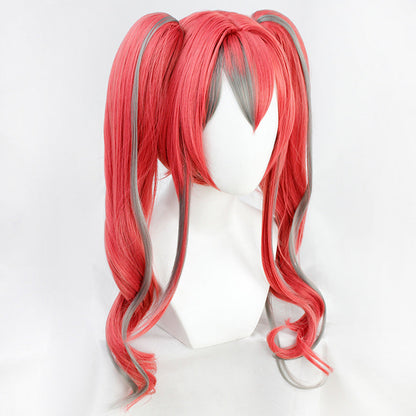 Perruque de cosplay Azur Lane Bremerton rose gris