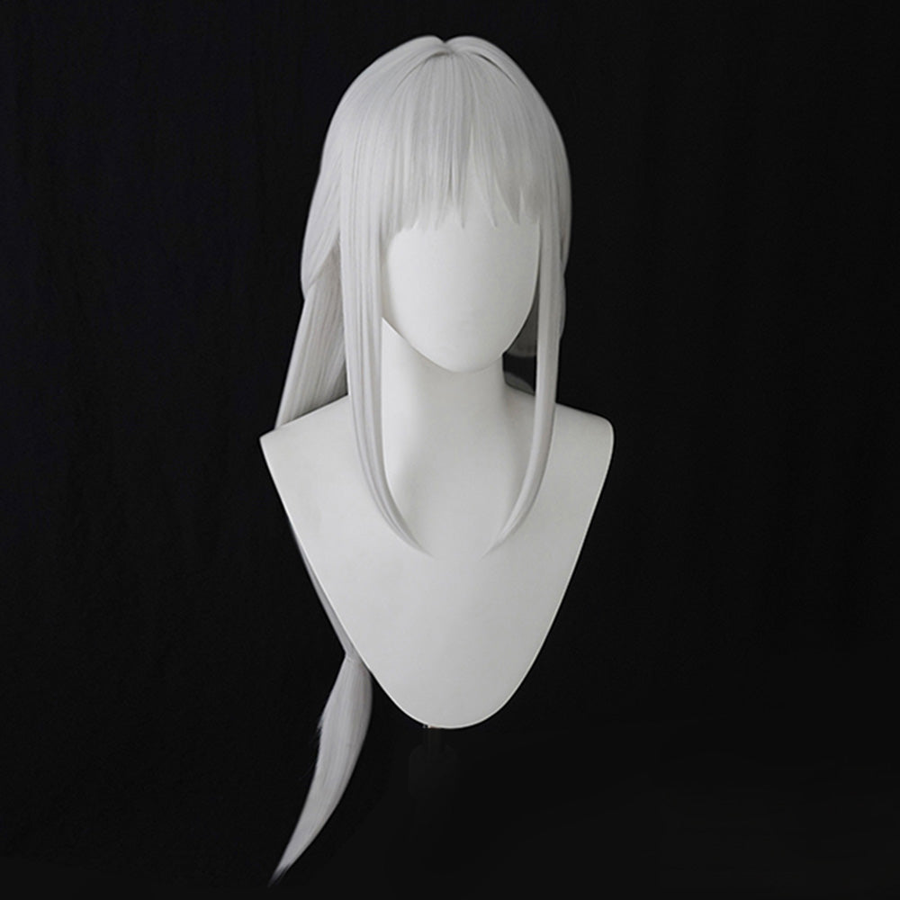 Azur Lane USS Massachusetts Dressed to Impress White Silver Cosplay Wig