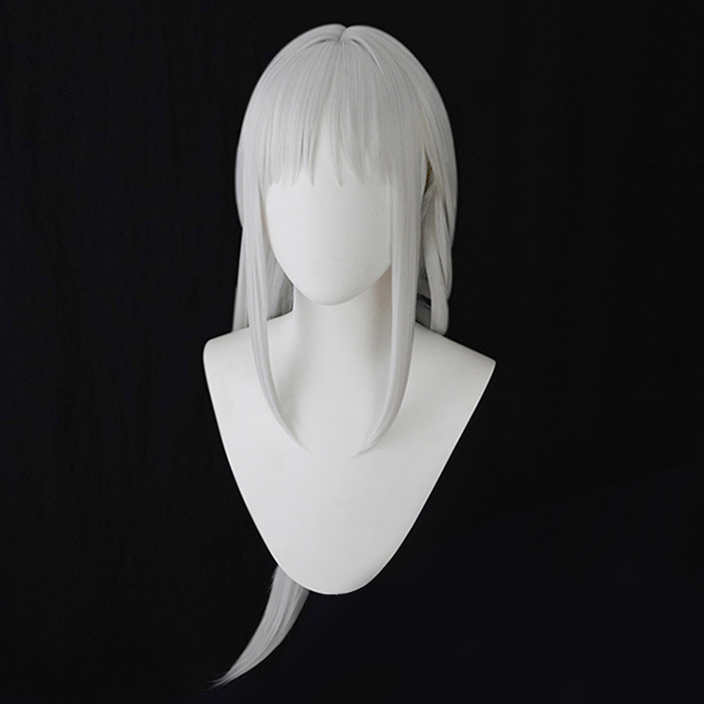 Azur Lane USS Massachusetts Dressed to Impress White Silver Cosplay Wig