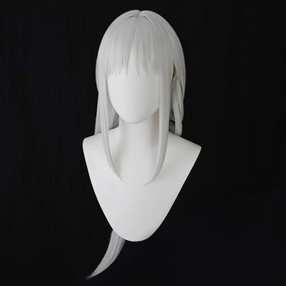 Azur Lane USS Massachusetts Dressed to Impress White Silver Cosplay Wig