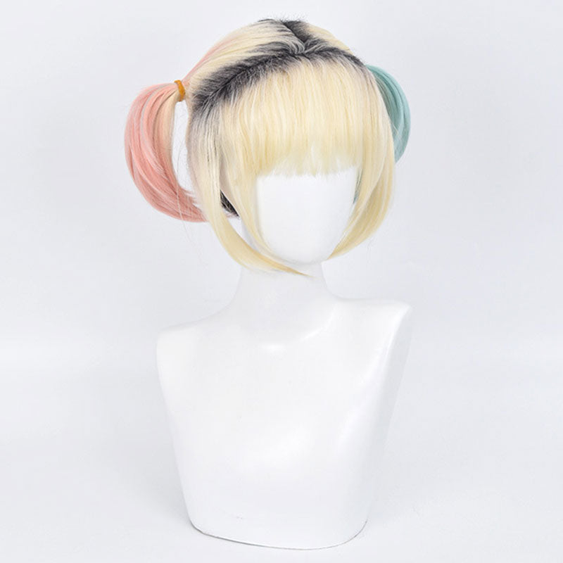DC Birds of Prey Harley Quinn Goldene Cosplay Perücke
