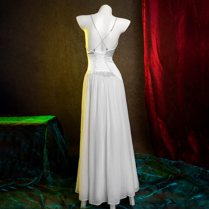 Joker: Folie à Deux Harley Quinn White Dress Cosplay Costume