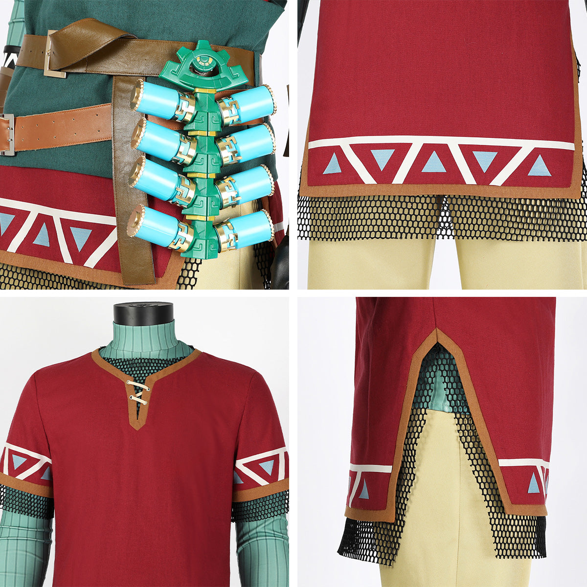 The Legend of Zelda: Tears of the Kingdom Link Hylian Tunic Cosplay Costume