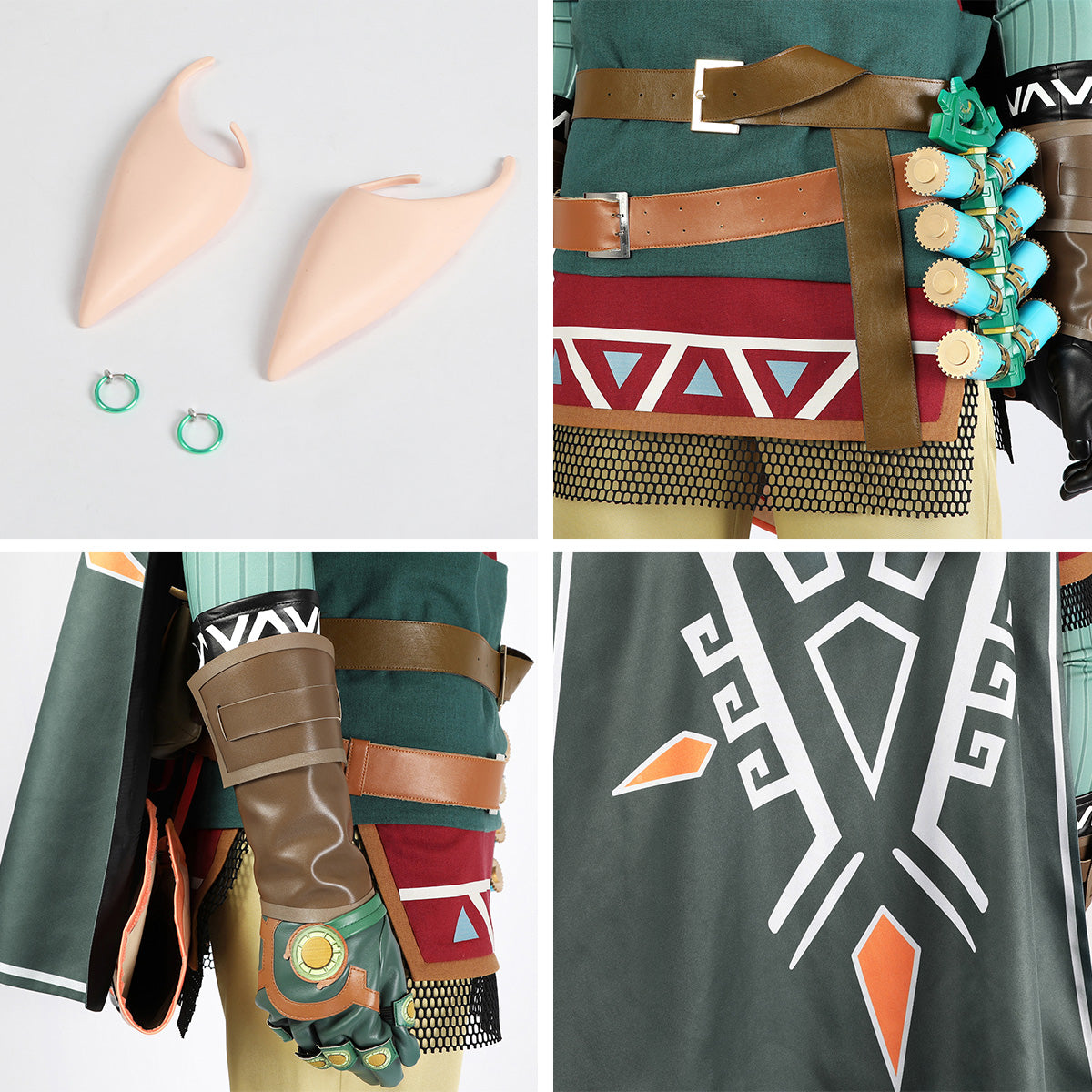 The Legend of Zelda: Tears of the Kingdom Link Hylian Tunic Cosplay Costume