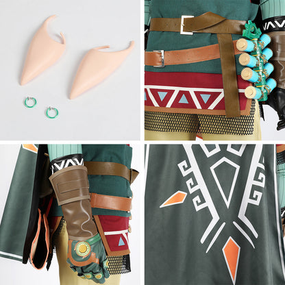 The Legend of Zelda: Tears of the Kingdom Link Hylian Tunic Cosplay Costume