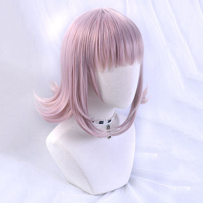 DanganRonpa Dangan Ronpa Chiaki Nanami Pink Cosplay Wig