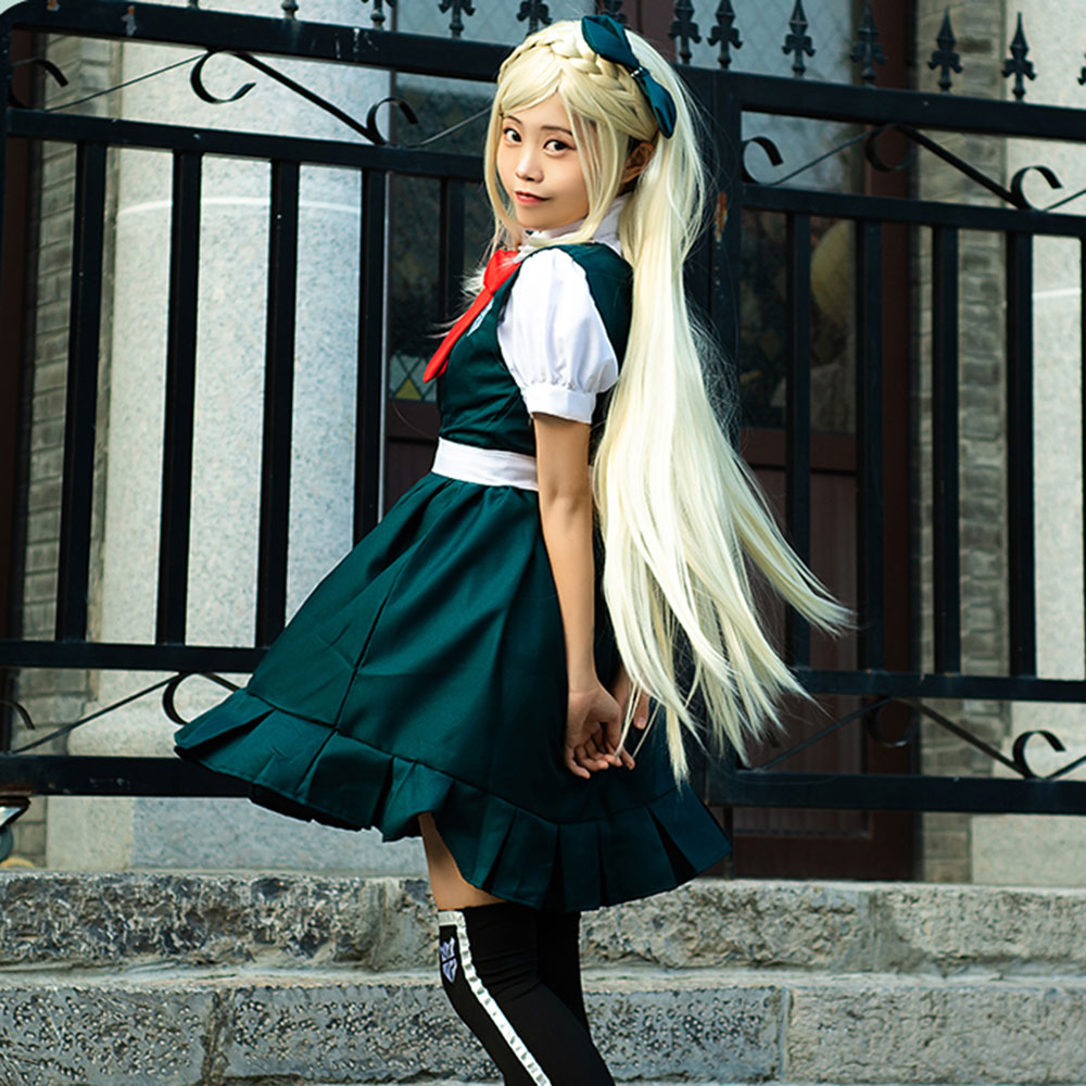 Costume de cosplay Halloween de Danganronpa 2: Goodbye Despair Dangan Ronpa Sonia Nevermind