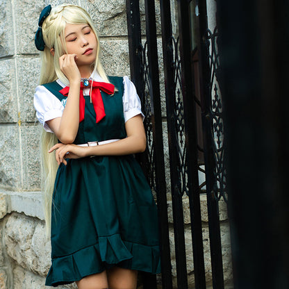 Costume de cosplay Halloween de Danganronpa 2: Goodbye Despair Dangan Ronpa Sonia Nevermind