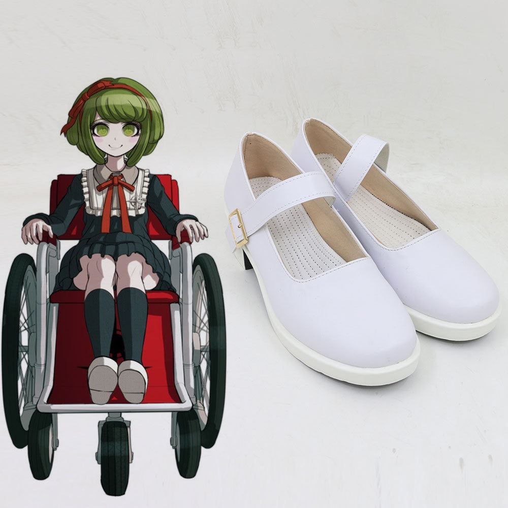 Danganronpa Another Episode: Ultra Despair Girls Monaca Towa White Cosplay Shoes