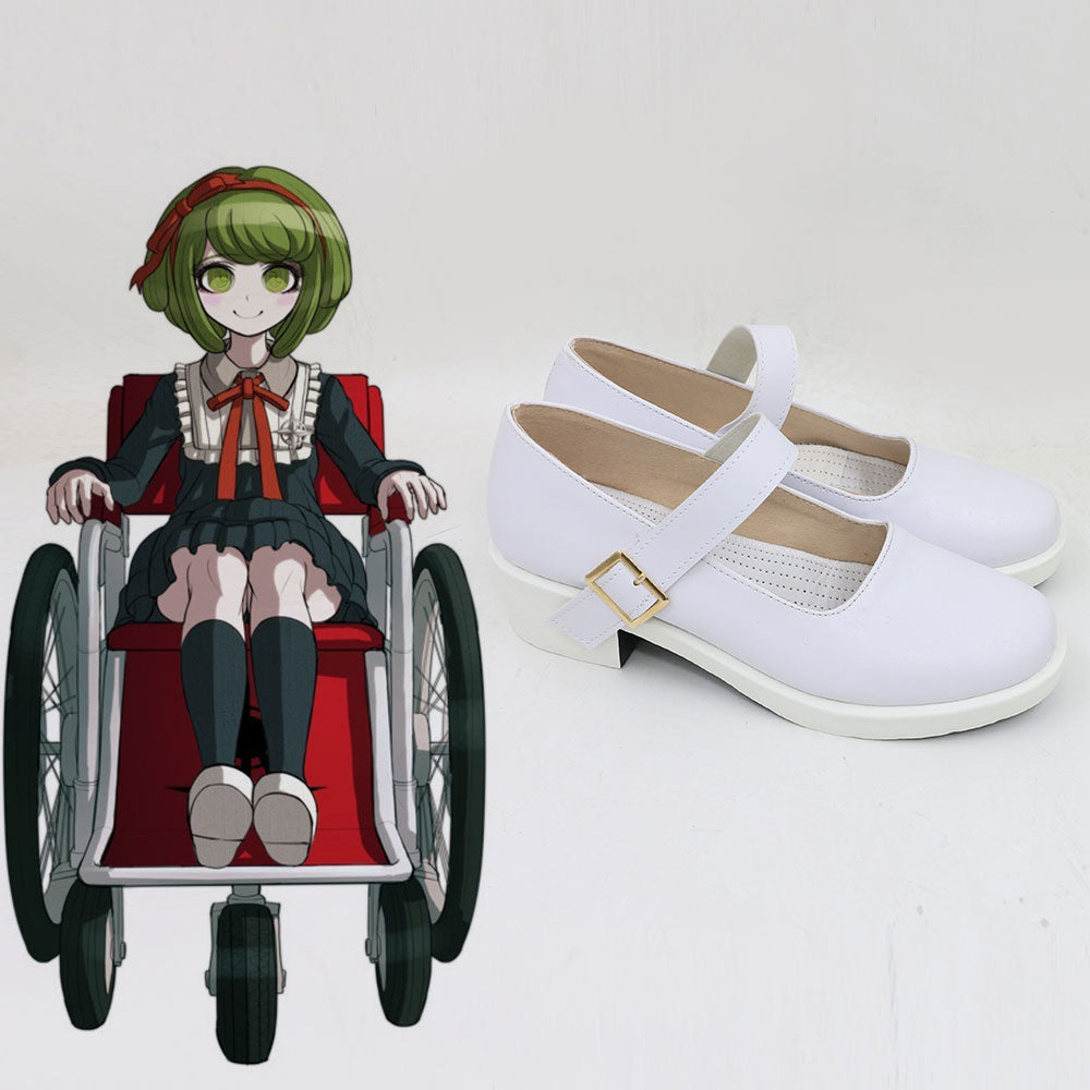 Danganronpa Another Episode: Ultra Despair Girls Monaca Towa White Cosplay Shoes