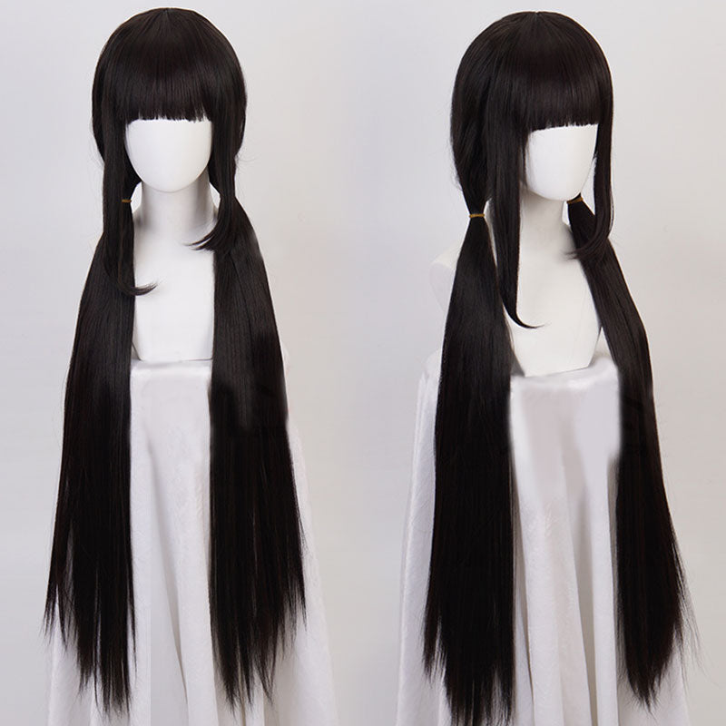 Perruque de cosplay noire Maki Harukawa de Danganronpa V3: Killing Harmony