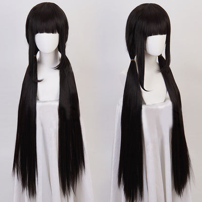 Perruque de cosplay noire Maki Harukawa de Danganronpa V3: Killing Harmony