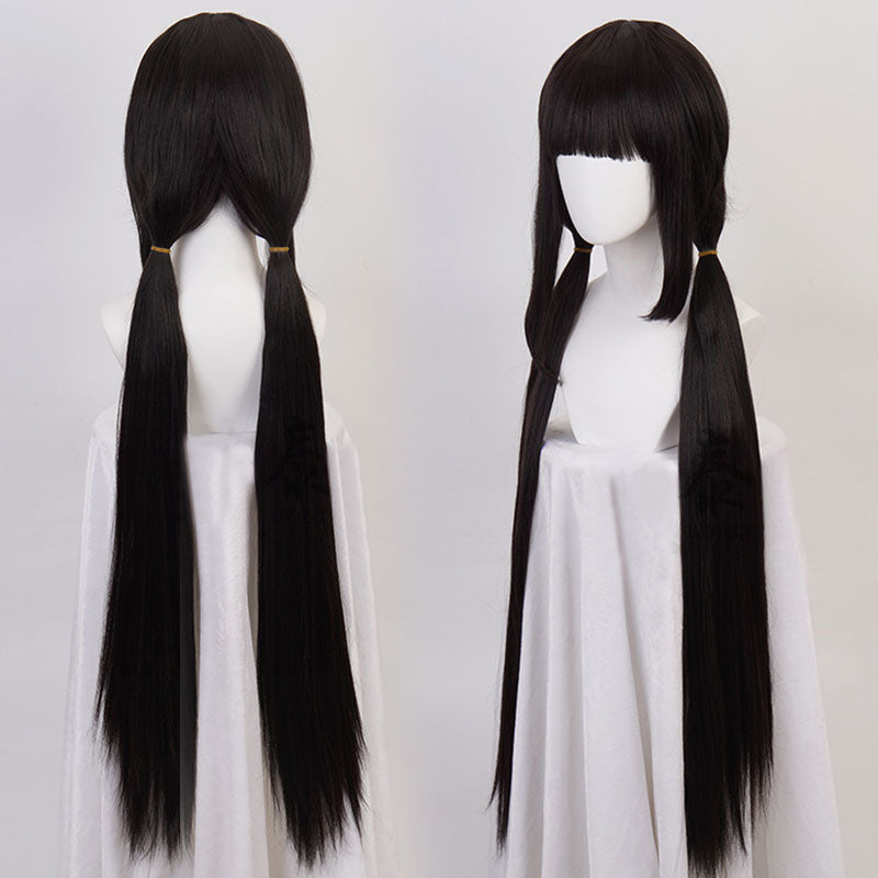 Perruque de cosplay noire Maki Harukawa de Danganronpa V3: Killing Harmony