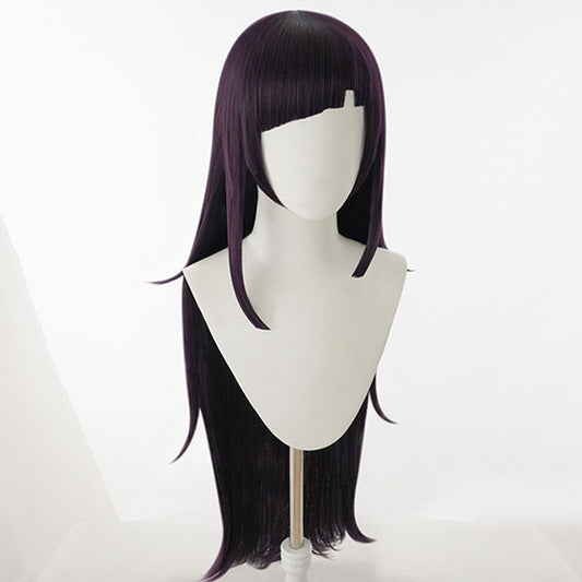 Super Danganronpa Dangan Ronpa 2 Mikan Tsumiki Halloween Lila Cosplay Perücke