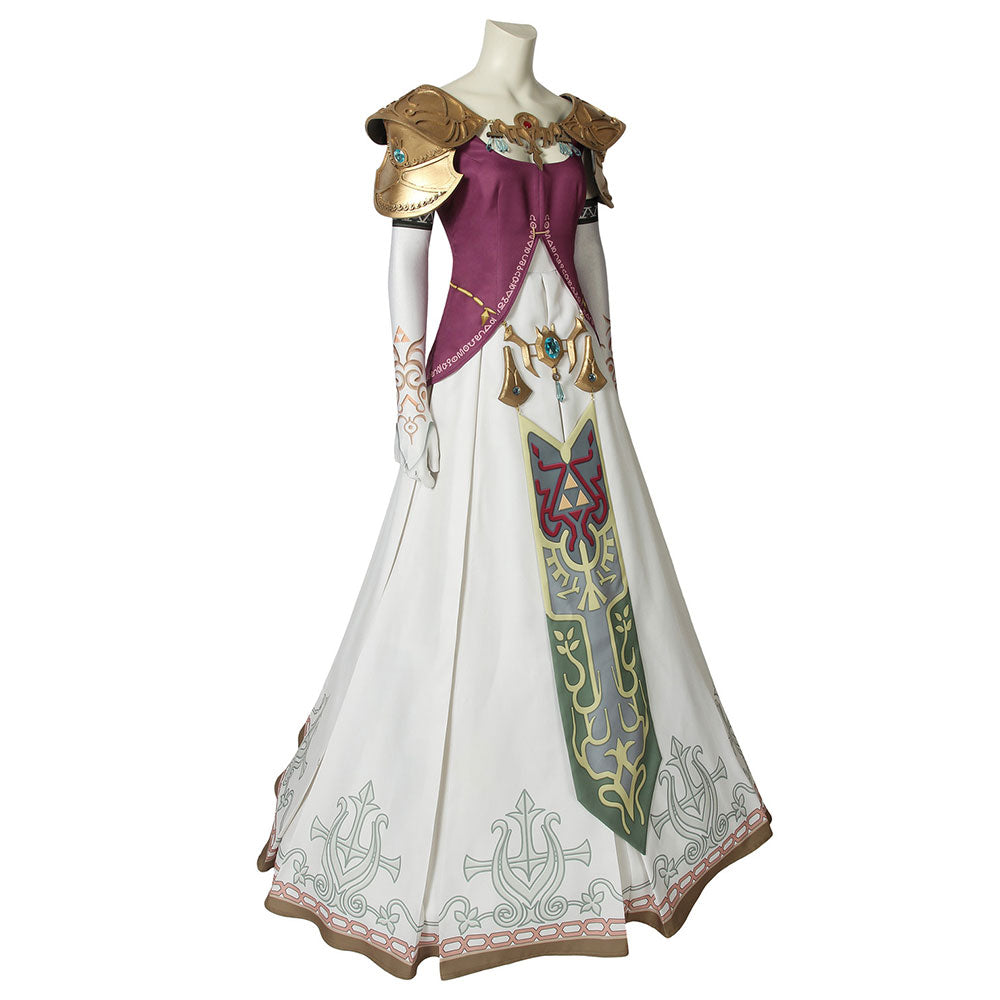 The Legend of Zelda Zeruda No Densetsu Twilight Princess Prinzessin von Hyrule Zeruda Hime Cosplay Kostüm