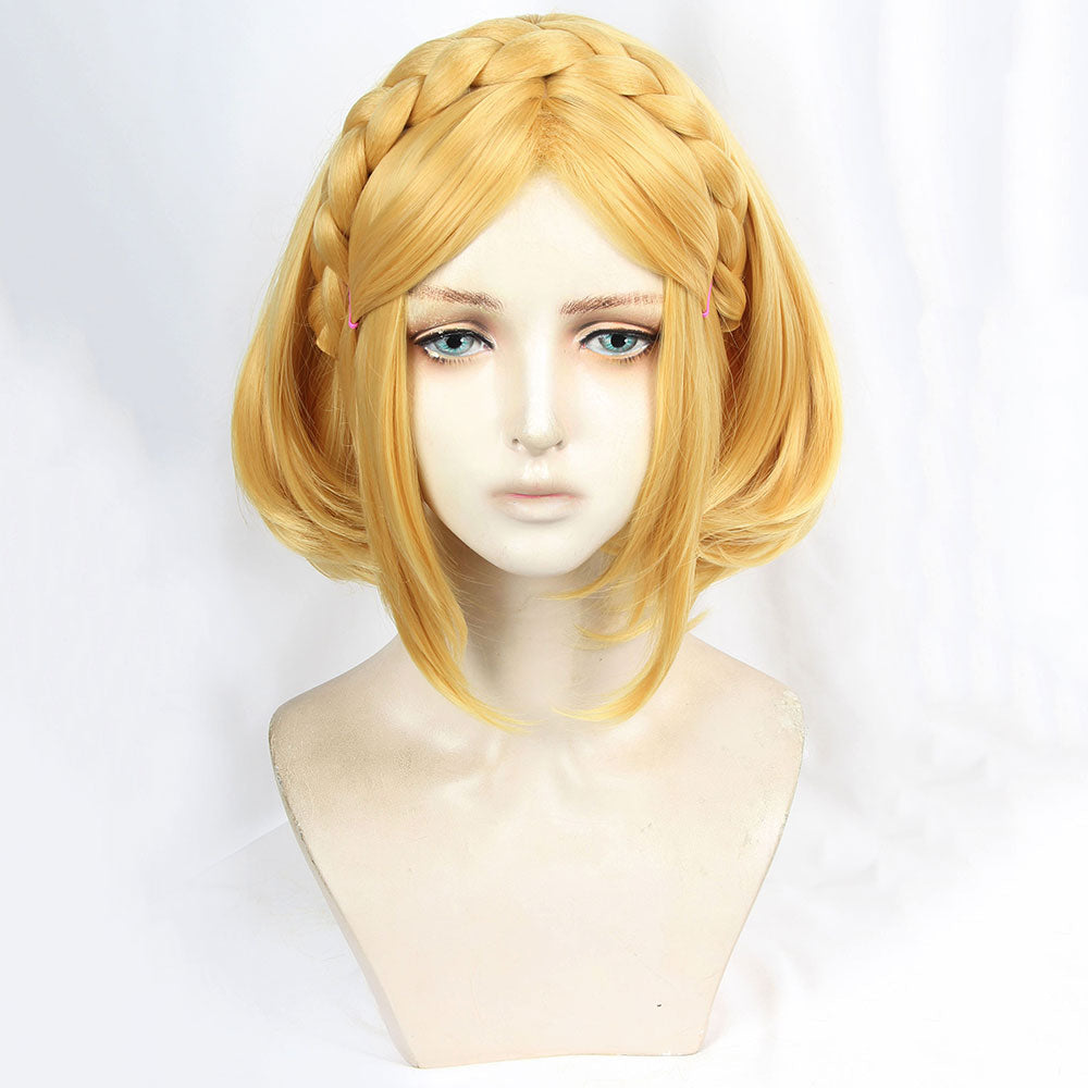 The Legend of Zelda: Breath of The Wild 2 Prinzessin Zelda Goldene Cosplay Perücke