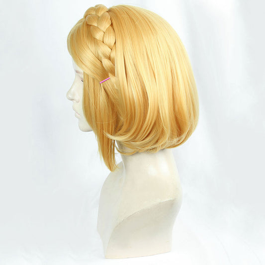 The Legend of Zelda: Breath of The Wild 2 Princess Zelda Golden Cosplay Wig